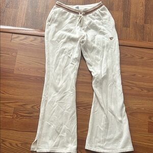 Victoria’s Secret pink flare sweatpants Cream Pants